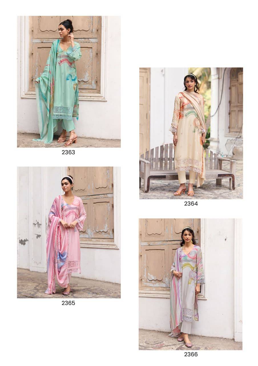 Ronaq By Kimora Suit 2363 to 2366 Series Stylish Beautiful Colourful PURE COTTON Dresses At Wholesale Price